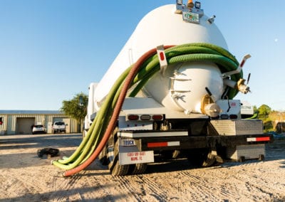 back view of septick tank