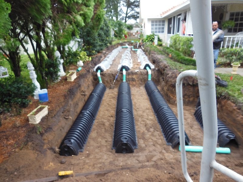 How to repair septic tank drain pipe