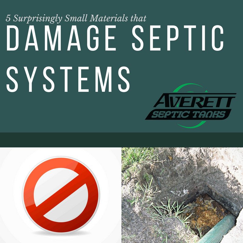 5 Surprisingly Small Materials that Damage Septic Systems